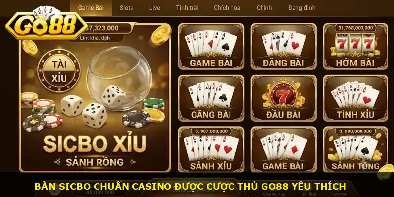 Sicbo tài xỉu sảnh rồng GO88 - ảnh 1