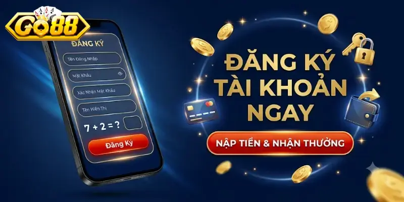 Đăng ký GO88 dễ dàng chỉ trong vài phút, mở lối trải nghiệm game hấp dẫn