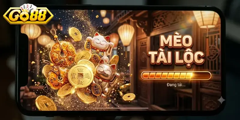 Mèo tài lộc Go88 siêu cute mang may mắn, hút tài lộc cực duyên