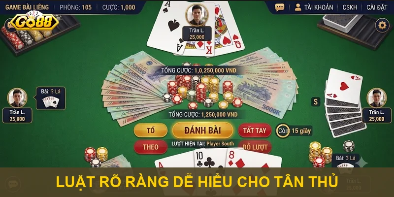 Luật rõ ràng dễ hiểu cho tân thủ
