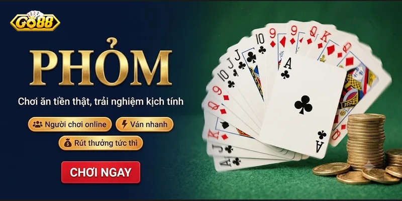 Khám phá bàn Phỏm Go88: giới thiệu sảnh, luật chơi cơ bản, cách chia bài, tính điểm và chiến thuật thực chiến, tránh lỗi thường gặp, tối ưu thắng lợi