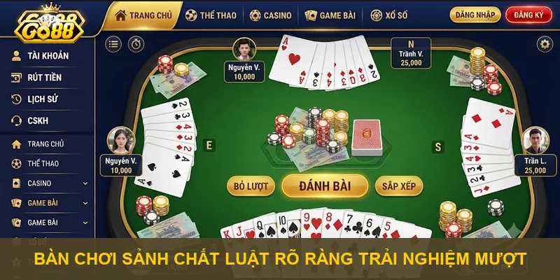 Bàn chơi sảnh chất luật rõ ràng trải nghiệm mượt